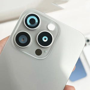 Back Cover Glass+Iron Plate +Magnetic Metal Ring Replacement for iPhone 14 15 16 17 Pro Max Cracked Rear Door Housing Repair - Product Image 2
