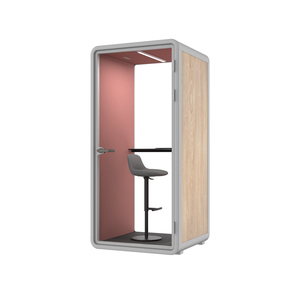 Contemporary Office Pod Single Seat <b>Soundproof</b> Booth for Open Plan Offices - Product Image 4