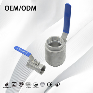 SS304/SS316L ASME <span class=keywords><strong>JIS</strong></span> высокопроизводительный шаровой клапан с резьбой, Двухсекционный шаровой клапан с пружинным автоматическим возвратом