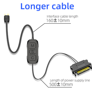 <span class=keywords><strong>COOLMOON</strong></span> ขายตรงอุปกรณ์เสริมคอมพิวเตอร์ สายต่อขยาย 5V 3 พิน มินิคอนโทรลฮับ <span class=keywords><strong>RGB</strong></span> SATA Argb คอนโทรลเลอร์สำหรับเล่นเกมบนพีซี - Product Image 3