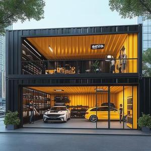 Redefiniendo los espacios de exhibición: Descubra nuestra galería de autos personalizable de 2 pisos en contenedor de acero con diseño moderno para uso en talleres y almacenes. - Product Image 5