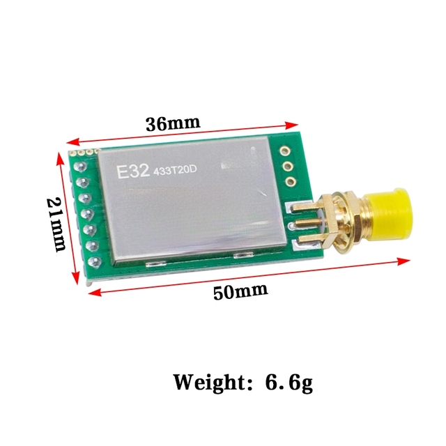 E32-433T20D-V2.0 LoRa 433MHz Wireless RF Module IoT Transceiver CDSENET UART Long Range RF Transmitter Receiver SX1278/SX1276