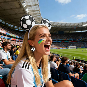 Tatouages temporaires de football 2026, nouveauté, vente en gros, autocollants visage pour supporters USA-Canada-Mexique, décoration pour le cheerleading, soutien le jour du match - Product Image 3