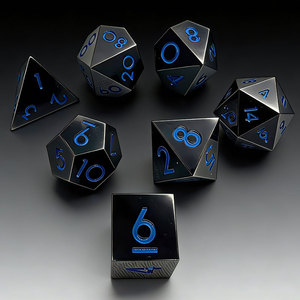 Wholesale Custom Sakura Flower Metal DND <b>Dice</b> <b>Set</b> 7Pcs Polyhedral RPG <b>Dice</b> for Dungeons & Dragons Tabletop Games - Product Image 5