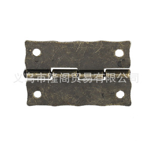 Bisagra de aleación de zinc estilo antiguo 36x23mm G74 con impresión frontal para caja de madera, bisagra de montaje superficial para muebles - Product Image 5
