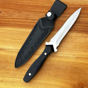 Couteau à lame fixe multifonctionnel personnalisable Warlock de haute qualité en acier inoxydable avec manche en bois, support OEM, garantie 1 an, modèle DE039 - Product Image 5