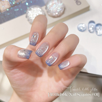 Missgooey Paillettes à bulles pour ongles en gros, Paillettes 3D effet œil de poisson irisées en vrac pour décoration d'ongles en gel, OEM
