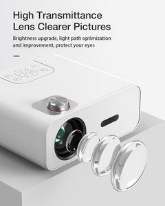 Projecteur LCD vidéo intelligent pour téléphone Android <span class=keywords><strong>de</strong></span> <span class=keywords><strong>qualité</strong></span> OEM, home cinéma 1080P, avec HDMI, USB, AV, WIFI, BT - Product Image 1