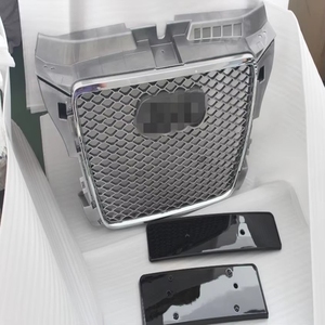 Marco cromado de rejilla negra para Audi <span class=keywords><strong>A3</strong></span>, actualización <span class=keywords><strong>A3</strong></span> a 8p Rs3, anillos cromados, años 2008 a 2012 - Product Image 2