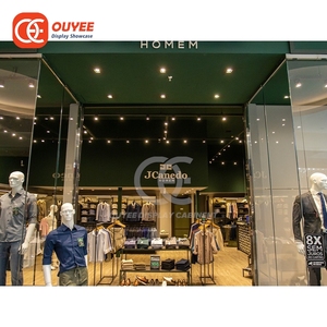 Étagères de présentation de marque écologiques, service de conception de magasin, <span class=keywords><strong>showroom</strong></span> de mode en métal chromé - Product Image 2