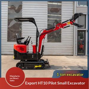 รถขุดตีนตะขาบขนาดเล็กสำหรับงานเกษตรครัวเรือนรถแบคโฮขนาดเล็ก Ht10e นักบินการรับรอง CE - Product Image 1