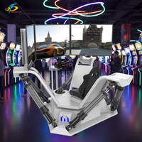 Simulateur de course automobile Skyfun à 3 écrans, simulateur d'intérieur, machine de jeu à mouvement 6 DOF