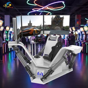 Simulatore di Auto da Corsa Skyfun con 3 Schermi, Simulatore Indoor con Movimento a 6 DOF, Macchina da Gioco - Product Image 1