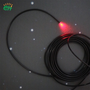 Câble en fibre optique LED à extrémité lumineuse en PVC <span class=keywords><strong>noir</strong></span>, fibre PMMA à noyau solide, étanche IP68 pour éclairage de toit ciel étoilé et éclairage sous-marin - Product Image 1