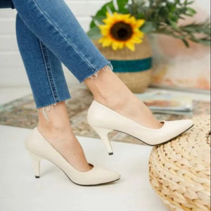 รองเท้าส้นเข็มสตรีแบบคลาสสิก TEN SKIN หัวแหลม ประดับคริสตัล ส้นสูง 9 ซม. ไซส์ 36-40 ผลิตในตุรกี - Product Image 1