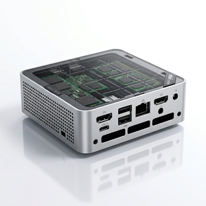 Corenest <span class=keywords><strong>AMD</strong></span> <span class=keywords><strong>Ryzen</strong></span> <span class=keywords><strong>3</strong></span> <span class=keywords><strong>4300U</strong></span> มินิพีซี Quad Core Dual 4K HDMI คอมพิวเตอร์ตั้งโต๊ะขนาดเล็ก2.5G เครือข่ายสำนักงานเครื่องคอมพิวเตอร์ขนาดเล็กที่มีฝาปิดแม่เหล็ก - Product Image 3