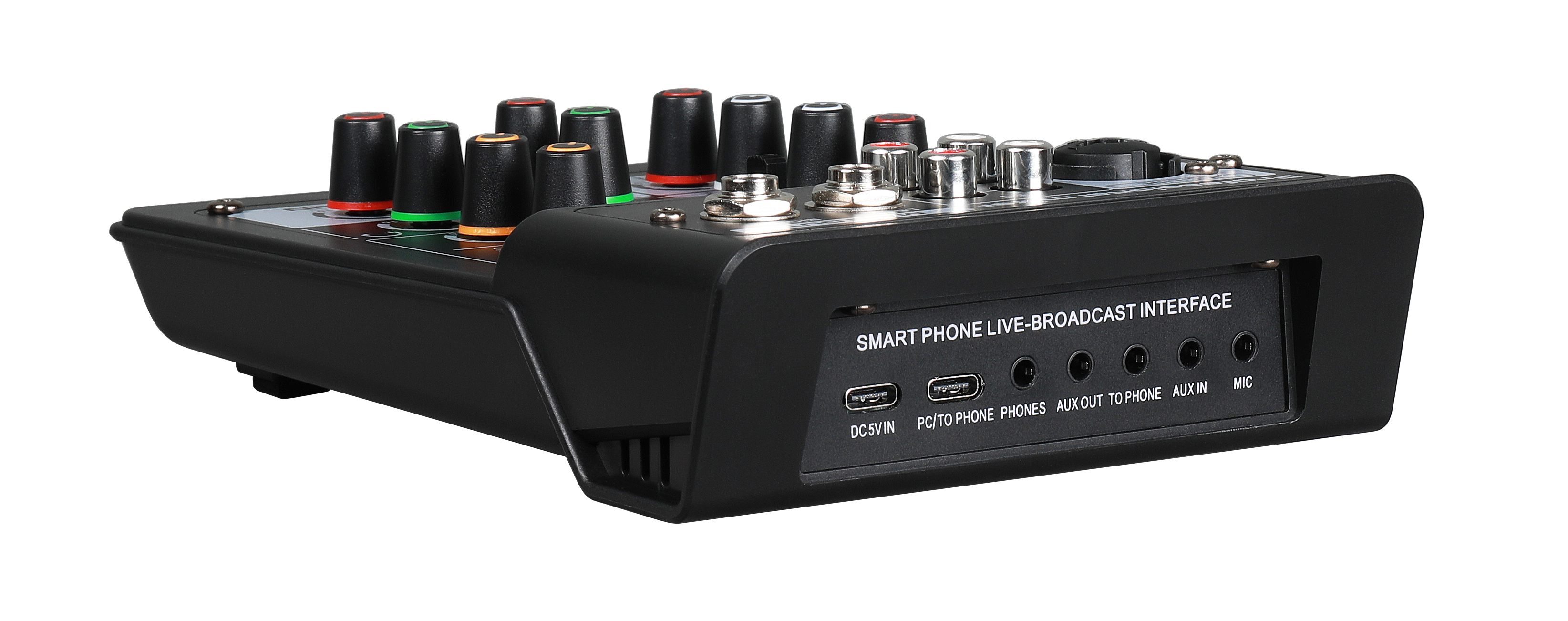 オーディオミキサー 4チャンネル 24 DSP USB サウンドカード プロフェッショナル16 DSPオーディオミキサー4チャンネルPCオーディオ