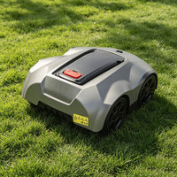 Tondeuse à gazon robotisée électrique, largeur de coupe de 200 mm, avec fil de délimitation, batterie au lithium 24 V 4,4 Ah, pour jardins privés et cours de villas