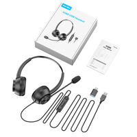 Casque téléphonique filaire de haute qualité New Bee H368 pour bureau, centre d'appels, casque USB avec microphone flexible