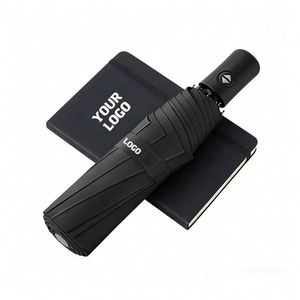 Xj112 Promotional Gift Business Brand Custom Logo Foldable <b>Windproof</b> Light Weight 3 Folding <b>Umbrella</b> for Adults - Product Image 1