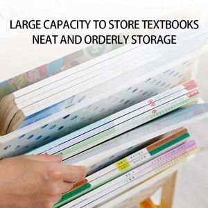 Soporte de suelo extraíble para sala de estar, organizador de libros para estudiantes, estante colgante para lectura, artefacto organizador de libros, estantería de almacenamiento de libros de PP - Product Image 3