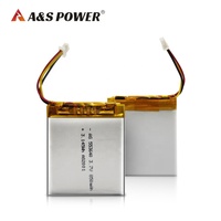 بطارية A&S Power AS553640 قابلة لإعادة الشحن من الدرجة A، 553640 3.7 فولت 850 مللي أمبير في الساعة، بطارية حالة صلبة للإلكترونيات الاستهلاكية والأجهزة الطبية