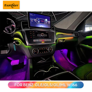 Iluminación Ambiental Dinámica para Panel de Puerta con Acabado Negro Piano, Mejora de Iluminación Interior para Mercedes Benz GLE/<span class=keywords><strong>GLS</strong></span>/GL/ML W166 RHD/LHD - Product Image 2