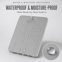 Panneau stratifié en PVC imperméable, surface de couleur unie, facile à nettoyer, résistant à l'usure, pour la fabrication de meubles
