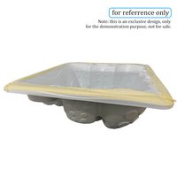 Coque semi-finie en acrylique pour spa extérieur, insert de bain à remous chauffé au bois avec renfort en FRP, coque de jacuzzi extérieur