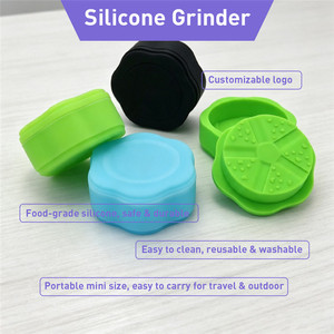 Multicolor 2-Layer <b>Grinders</b> food grade silicone <b>Herb</b> <b>Grinder</b> Tobacco Smoking Accessories - Product Image 5
