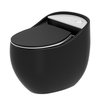 Salle de bain en céramique de couleur noire moderne chinoise, lavage en une pièce Wc s-trap cuvette toilette