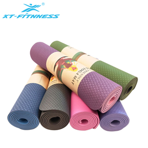 Venta caliente antideslizante inofensivo de <span class=keywords><strong>doble</strong></span> capa Eco Friendly Tpe <span class=keywords><strong>Yoga</strong></span> Mat 6mm - Product Image 2