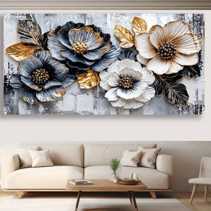 Toile murale vintage à fleurs pour <span class=keywords><strong>la</strong></span> décoration intérieure et <span class=keywords><strong>la</strong></span> décoration murale, impressions sur toile florales, images, œuvres d'art - Product Image 1