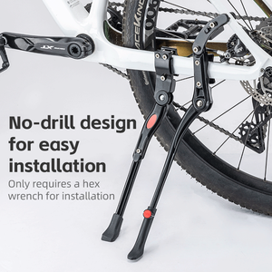 Penyangga Sepeda ROCKBROS dari Aluminium Alloy, Adjustable, Dudukan Samping Belakang, Stand Sepeda untuk Sepeda Gunung dan Sepeda Jalan - Product Image 4