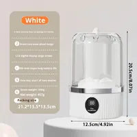 Laveuse/sécheuse portable USB mini semi-automatique tout-en-un avec drainage manuel pour le lavage des vêtements, idéale pour les dortoirs – Tasse à linge