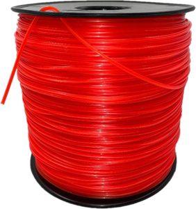 5ポンド商用スクエア095インチ × 1280フィートストリングトリマーラインすべてのガスおよび電気トリマー用スプールレッド5lb