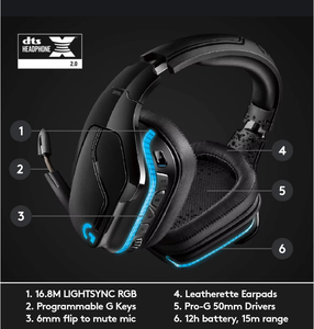 G431 New Original 7.1 Wired Surround Sound Gaming Earphones Headsets with Dts Headphone for Pc G431 G431 - Product Image 5