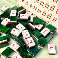 Produk Baru yang Populer: Tikar Mahjong Lipat Natal, Ubin Mahjong Hijau Rusa Natal untuk Natal