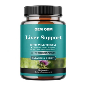OEM Label pribadi suplemen pendukung hati kapsul Herbal pembersih hati Detox dengan ekstrak biji jube bit susu - Product Image 1