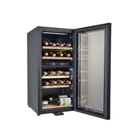 Vente en gros de cave à vin réfrigérée Foshan, 24 bouteilles, double zone, mini-réfrigérateur à vin électrique multifonctionnel