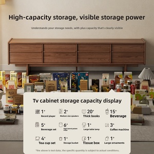 <span class=keywords><strong>Mueble</strong></span> para <span class=keywords><strong>TV</strong></span> de Madera Sólida, Modelo 2025, Estilo <span class=keywords><strong>Retro</strong></span>, Unidad de Almacenamiento para Sala de Estar, Estilo Moderno Minimalista de Mediados de Siglo, DSG049 - Product Image 3