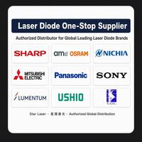 Diodo Láser Verde SHARP GH05280E2KC 520nm 80mW TO18 5.6mm LD para Telecomunicaciones, Medición Industrial y Detección Médica