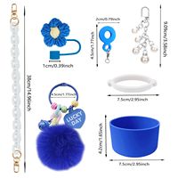 Nouveauté, ensemble d'accessoires pour boissons en Offre Spéciale, breloques en silicone pour gobelets, bottines, paille, poignée, 30oz, 40oz