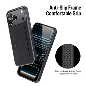 เคสโทรศัพท์แบบบางพิเศษ ป้องกันรอบด้าน สำหรับ iPhone 17 Pro Max พร้อมช่องใส่บัตร ดีไซน์เรียบง่าย ป้องกันการตกกระแทก - Product Image 1