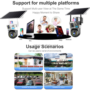 Joareon V380 Pro New năng lượng mặt trời Battery Powered an ninh PTZ CCTV Camer 6MP mạng không dây an ninh CCTV 4 gam năng lượng mặt trời máy ảnh - Product Image 6