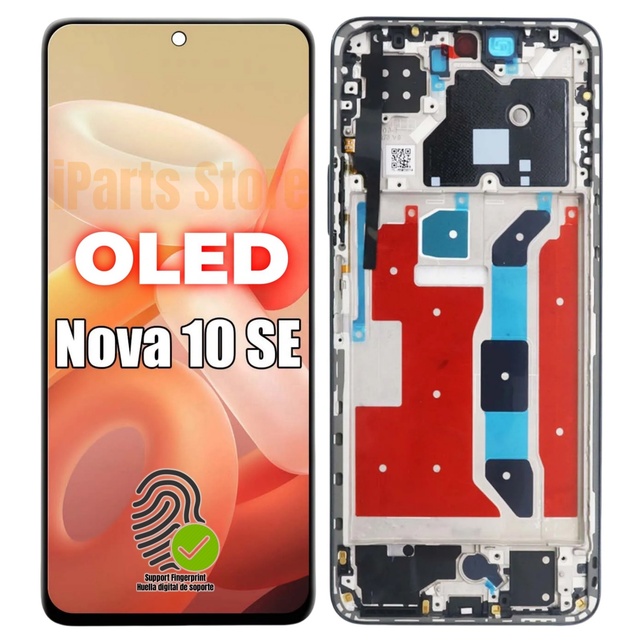 IPARTS Replacement New Display for Huawei Nova 10 SE BNE-LX1 BNE-LX3 90HZ OLED Touch Screen With Frame Assembly OEM