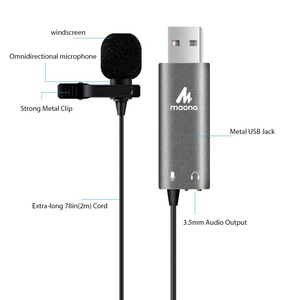 MAONO carte son Intégrée omnidirectionnel cravate ordinateur portable usb micro - Product Image 2