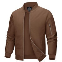 Veste formelle d'hiver personnalisée pour hommes, matelassée, imperméable, col montant, technique brodée, fermeture à glissière