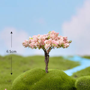 Résine personnalisable artisanat Micro paysage Simulation <span class=keywords><strong>arbre</strong></span> de noël cerisier saule jardin aménagement paysager décoration ornements - Product Image 6