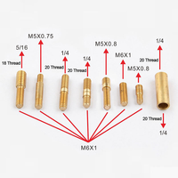 Kit d'adaptateurs de filetage pour antenne auto 11 pièces, goujons en laiton assortis et joints d'étanchéité, raccords d'antenne universels de remplacement